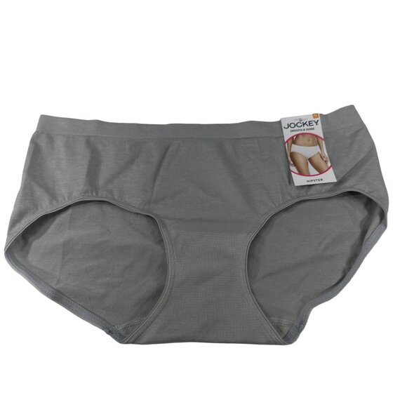 Jockey Women's Size 7 Large Panty Brief Hipster Gray New With Tags - Picture 1 of 9